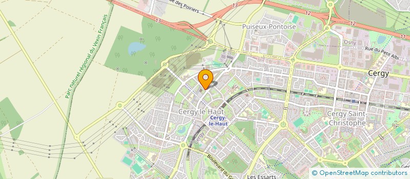 localisation de l'entreprise MADAME HELENE STASZEWSKI  CERGY