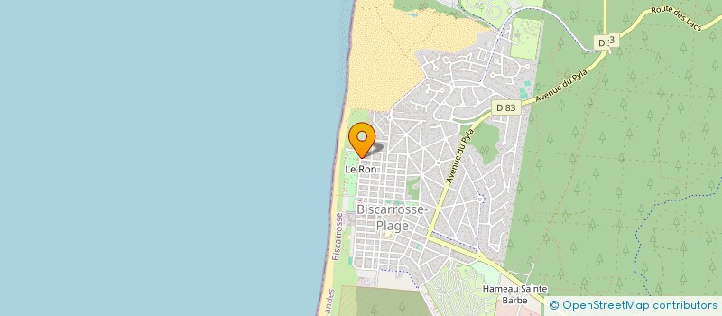 localisation de l'entreprise MADAME HELENE STAVELOT  BISCARROSSE