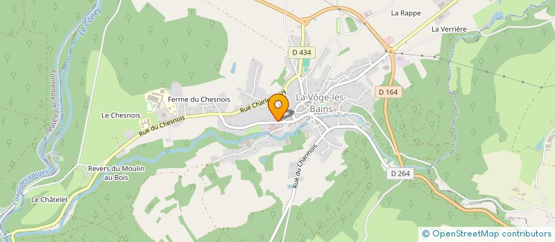 localisation de l'entreprise MADAME HELENE STEFANOIU à LA VOGE-LES-BAINS