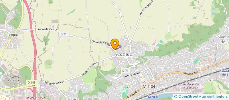 localisation de l'entreprise MADAME HELENE STIVAL  MIRIBEL