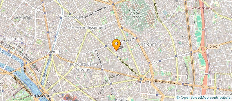 localisation de l'entreprise MADAME HELENE SUARD  PARIS