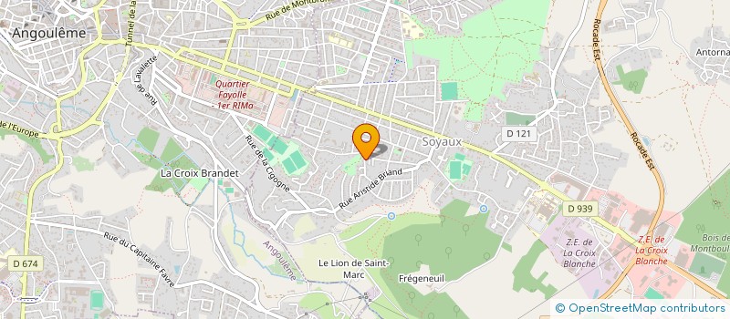 localisation de l'entreprise MADAME HELENE SUIRE à ANGOULEME