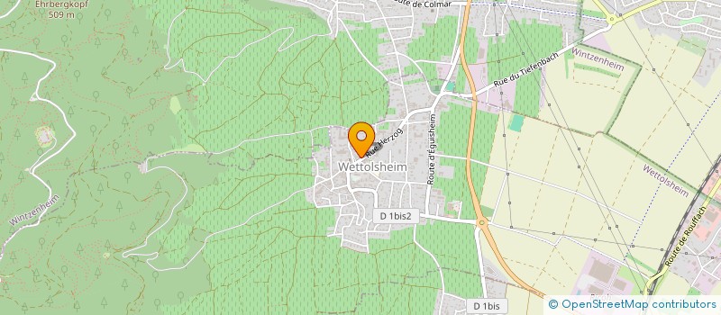 localisation de l'entreprise MADAME HELENE SUTTER  WETTOLSHEIM