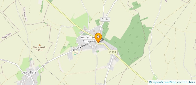 localisation de l'entreprise MADAME HELENE TALABART à ACHEUX-EN-AMIENOIS