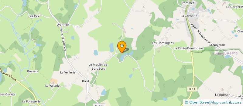 localisation de l'entreprise MADAME HELENE TALLET  LADIGNAC-LE-LONG