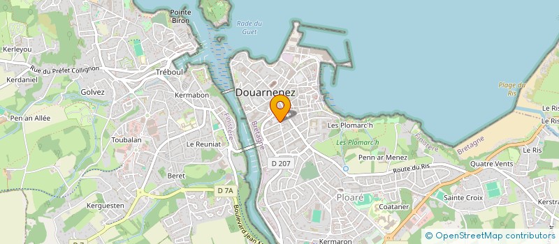 localisation de l'entreprise MADAME HELENE TANGUY à DOUARNENEZ