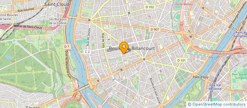 localisation de l'entreprise MADAME HELENE TEBOUL  BOULOGNE-BILLANCOURT