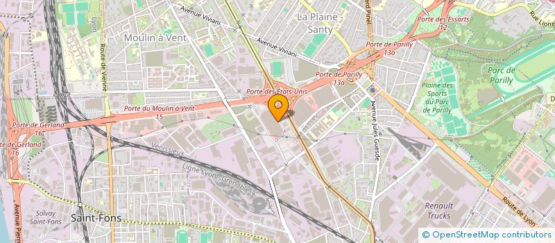 localisation de l'entreprise MADAME HELENE TESSON  VENISSIEUX