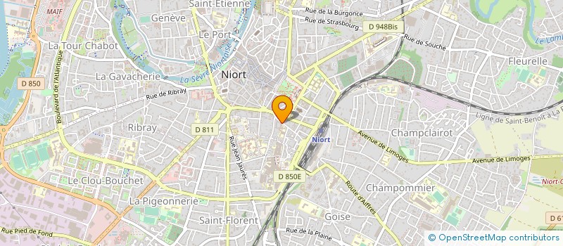 localisation de l'entreprise MADAME HELENE TETE à NIORT