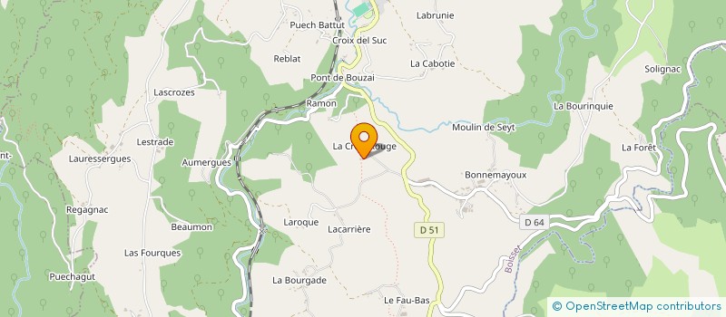 localisation de l'entreprise MADAME HELENE TEULADE à BOISSET