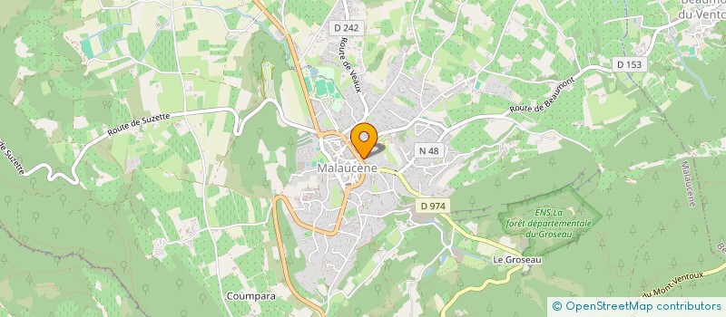 localisation de l'entreprise MADAME HELENE THEVENIN  MALAUCENE