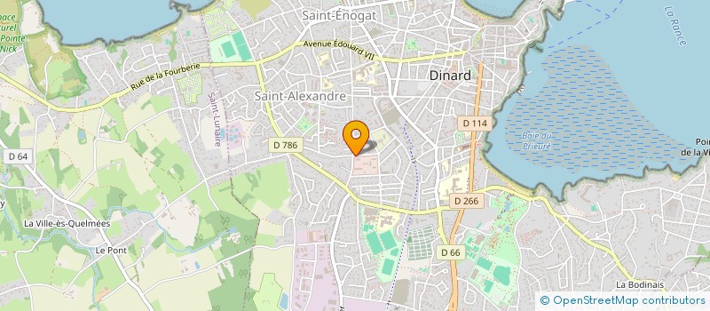 localisation de l'entreprise MADAME HELENE THIEBAUD  DINARD