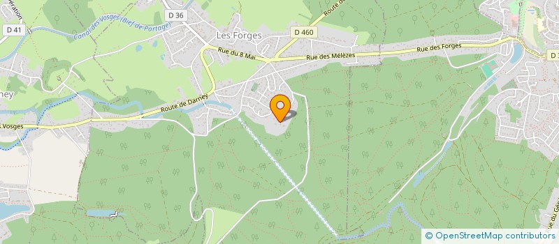 localisation de l'entreprise MADAME HELENE THOMAS  LES FORGES