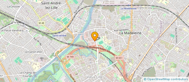 localisation de l'entreprise MADAME HELENE TIBERGHIEN  LA MADELEINE
