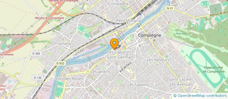 localisation de l'entreprise MADAME HELENE TONNELLIER  COMPIEGNE