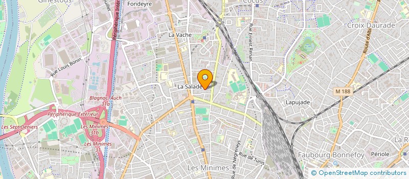 localisation de l'entreprise MADAME HELENE TOUCHE à TOULOUSE