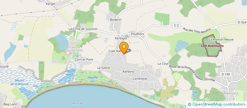 localisation de l'entreprise MADAME HELENE TOUDIC  SARZEAU