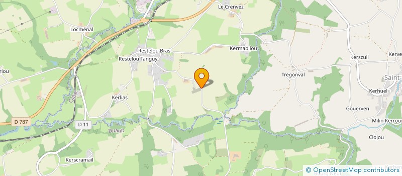 localisation de l'entreprise MADAME HELENE TOULLEC  CALLAC