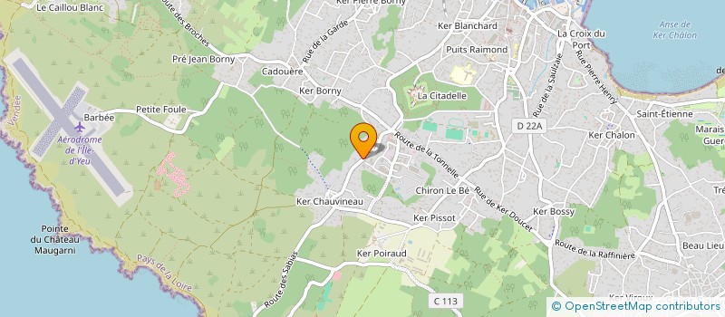localisation de l'entreprise MADAME HELENE TRANCART à L'ILE-D'YEU
