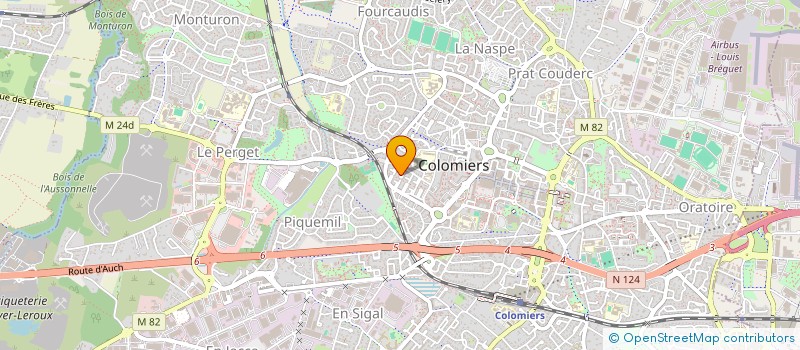 localisation de l'entreprise MADAME HELENE TROGER à COLOMIERS