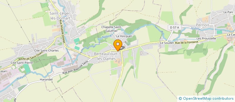 localisation de l'entreprise MADAME HELENE TRONCHON à BERTEAUCOURT-LES-DAMES