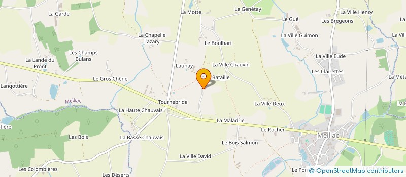 localisation de l'entreprise MADAME HELENE URBAIN  MEILLAC