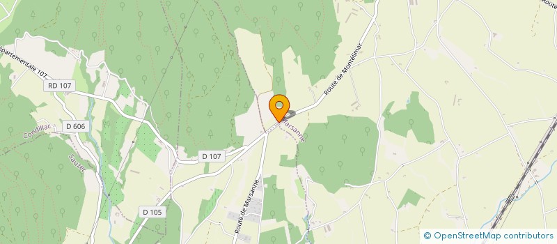 localisation de l'entreprise MADAME HELENE VABRE  MARSANNE