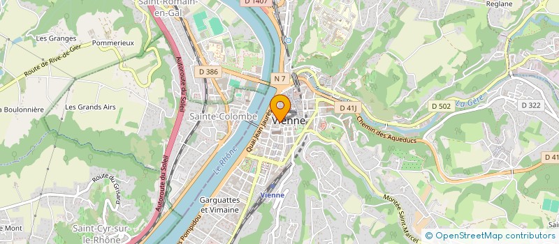 localisation de l'entreprise MADAME HELENE VACHER  VIENNE