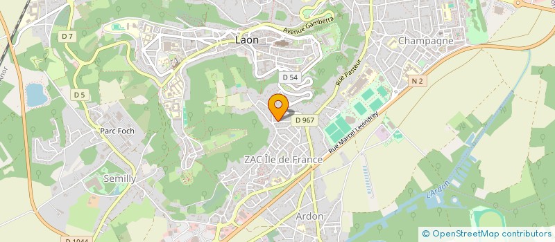 localisation de l'entreprise MADAME HELENE VAN DUYSE à LAON
