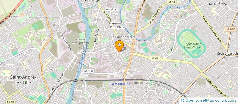 localisation de l'entreprise MADAME HELENE VANDENBULCKE à MARCQ-EN-BARŒUL