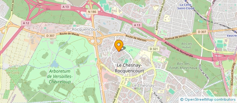 localisation de l'entreprise MADAME HELENE VANHECKE  LE CHESNAY-ROCQUENCOURT