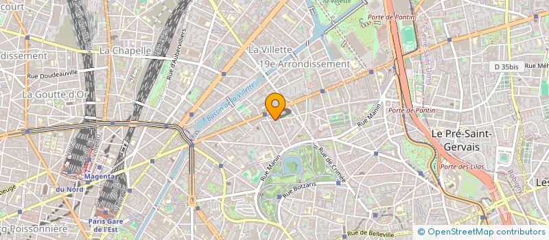 localisation de l'entreprise MADAME HELENE VASNIER  PARIS