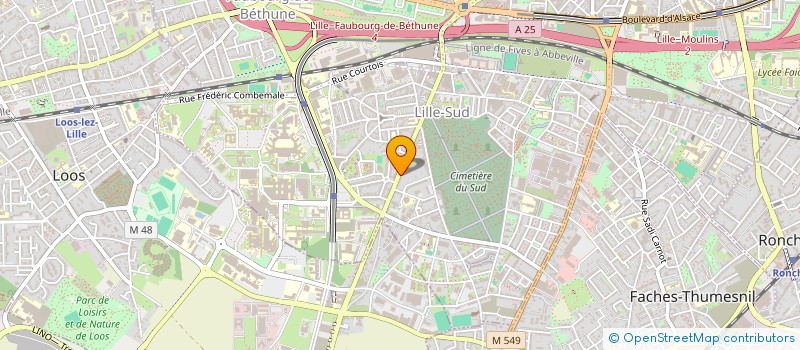 localisation de l'entreprise MADAME HELENE VASSEUR à LILLE