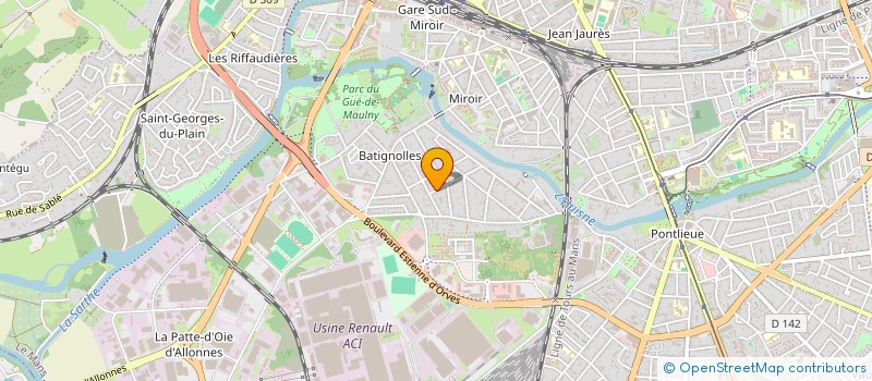 localisation de l'entreprise MADAME HELENE VAUMORON à LE MANS