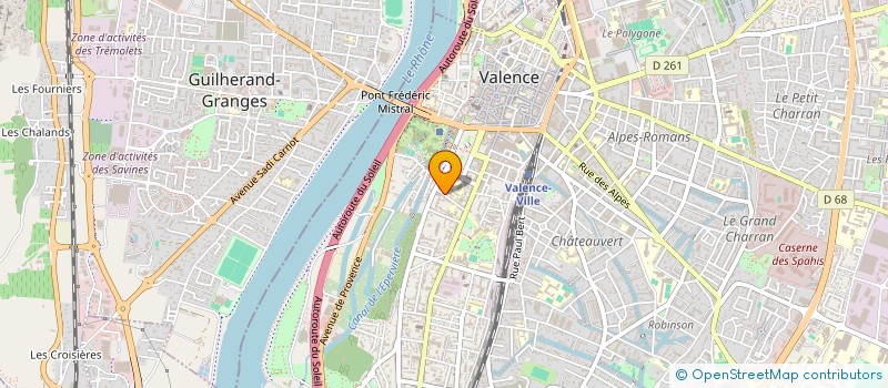 localisation de l'entreprise MADAME HELENE VENDEUVRE  VALENCE