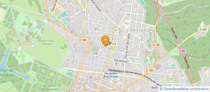 localisation de l'entreprise MADAME HELENE VERCOLLIER  LE CHESNAY-ROCQUENCOURT