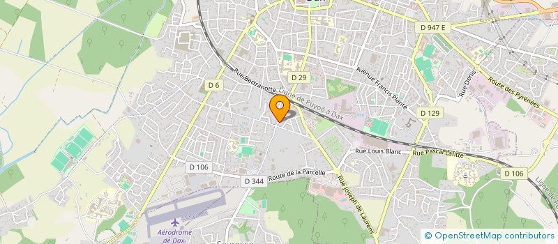 localisation de l'entreprise MADAME HELENE VERGNE  DAX