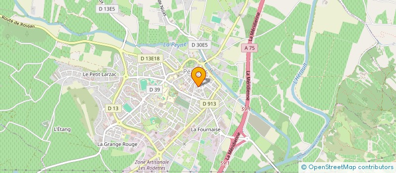 localisation de l'entreprise MADAME HELENE VEROVE  PEZENAS