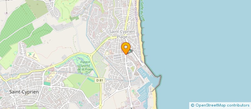 localisation de l'entreprise MADAME HELENE VERSTRAETE  SAINT-CYPRIEN