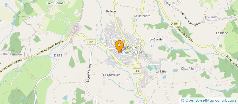 localisation de l'entreprise MADAME HELENE VIAL à SAINT-LAURENT-DE-CHAMOUSSET
