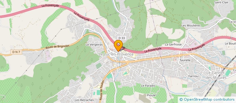 localisation de l'entreprise MADAME HELENE VICEDO  LE LUC