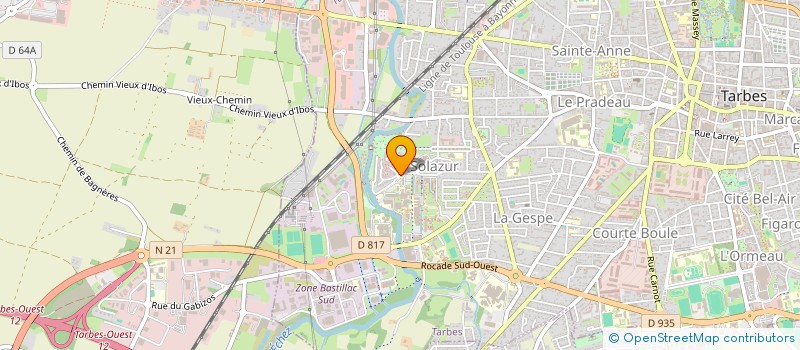 localisation de l'entreprise MADAME HELENE VIDAL  TARBES