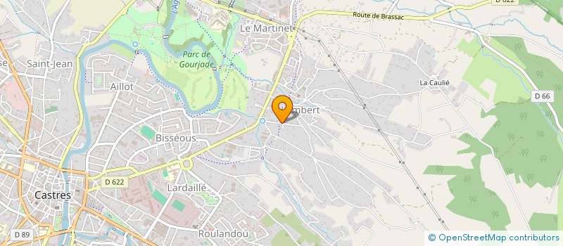 localisation de l'entreprise MADAME HELENE VILLENEUVE  CASTRES