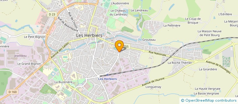 localisation de l'entreprise MADAME HELENE VILLENEUVE  LES HERBIERS