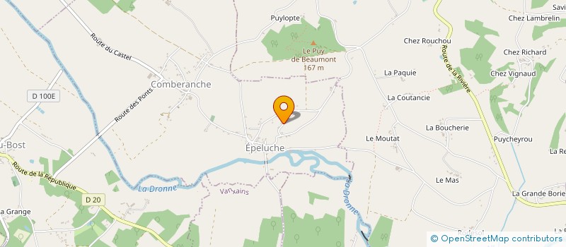 localisation de l'entreprise MADAME HELENE VILLESUZANNE à COMBERANCHE-ET-EPELUCHE