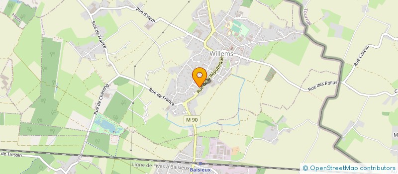 localisation de l'entreprise MADAME HELENE VILQUIN  WILLEMS