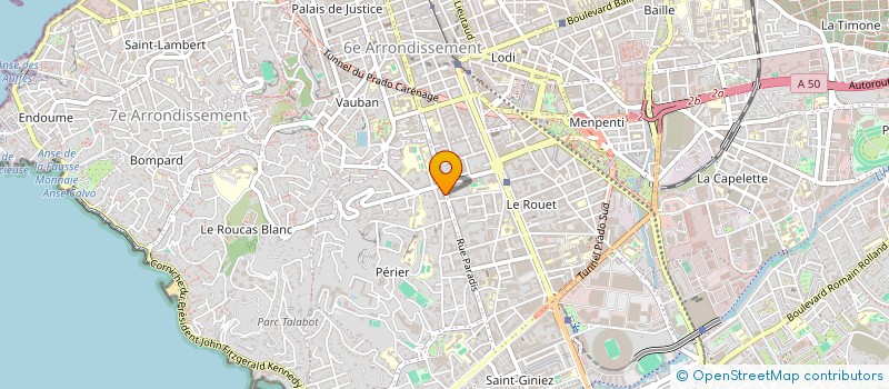 localisation de l'entreprise MADAME HELENE VINCENTI à MARSEILLE