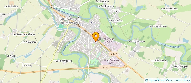 localisation de l'entreprise MADAME HELENE VINET à MONTAIGU-VENDEE