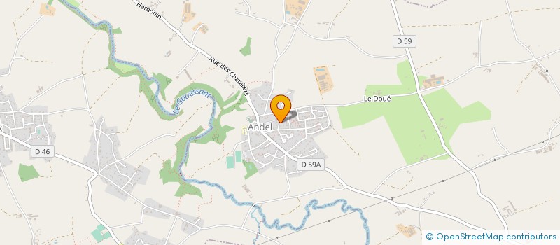 localisation de l'entreprise MADAME HELENE VINEZ  ANDEL