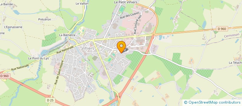 localisation de l'entreprise MADAME HELENE VITRE à LYS-HAUT-LAYON